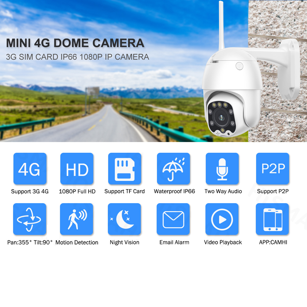 VSTARCAM CG668 4G LTE SIM 3.0MP H.264+ IP Camera