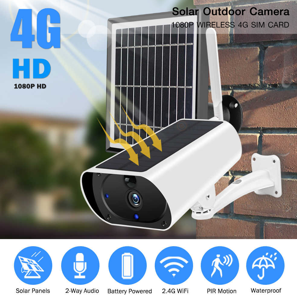 4G LTE Outdoor Solar Power Camera 1080P HD Wireless 4G SIM 4G LTE Outdoor Solar Power Camera 1080P HD Wireless 4G SIM
