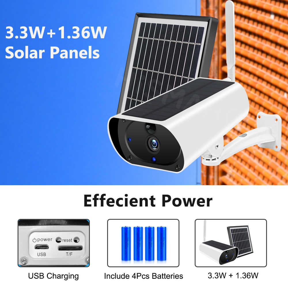 4G LTE Outdoor Solar Power Camera 1080P HD Wireless 4G SIM