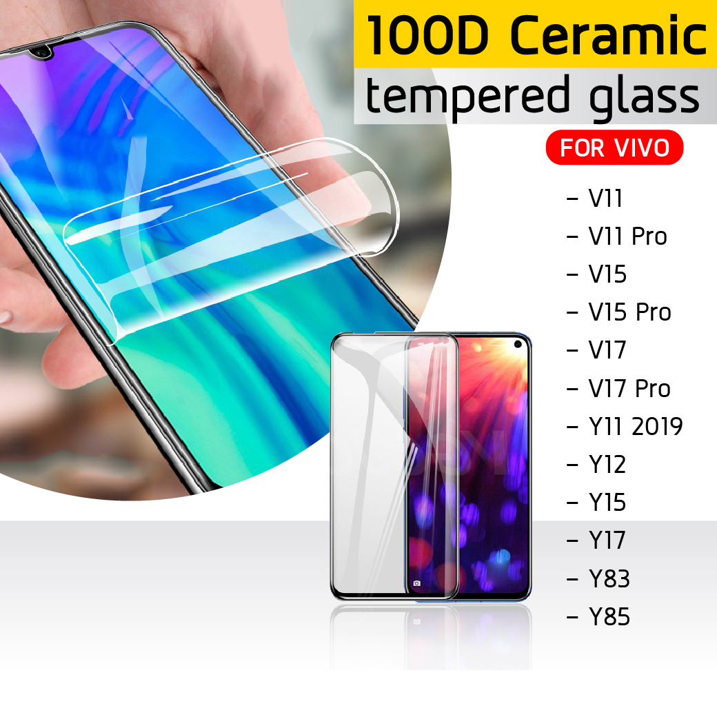 ฟิล์มกันรอย เซรามิก กระจกนิรภัย 100D Ceramic Nano Glass Film For VIVO Y12