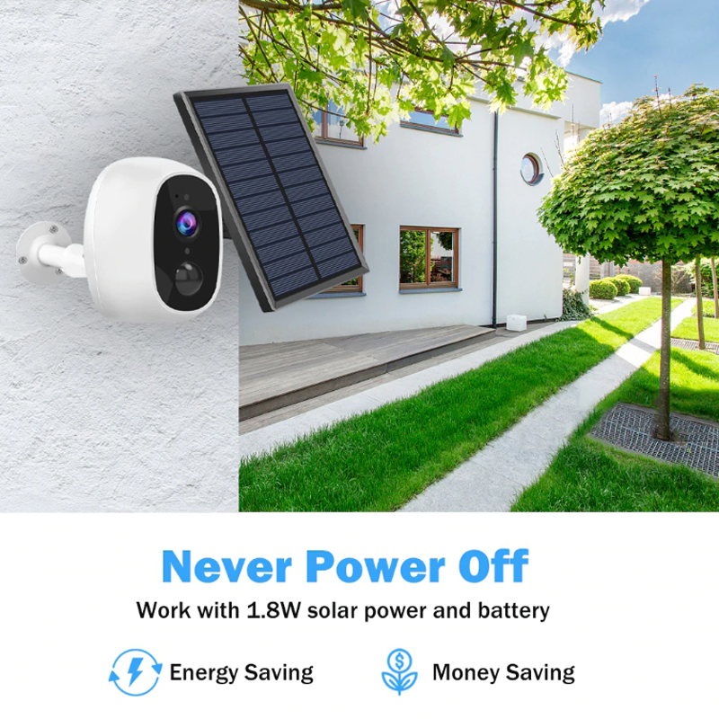 WIFI Wireless Solar Outdoor Power Camera 1080P HD 2MP