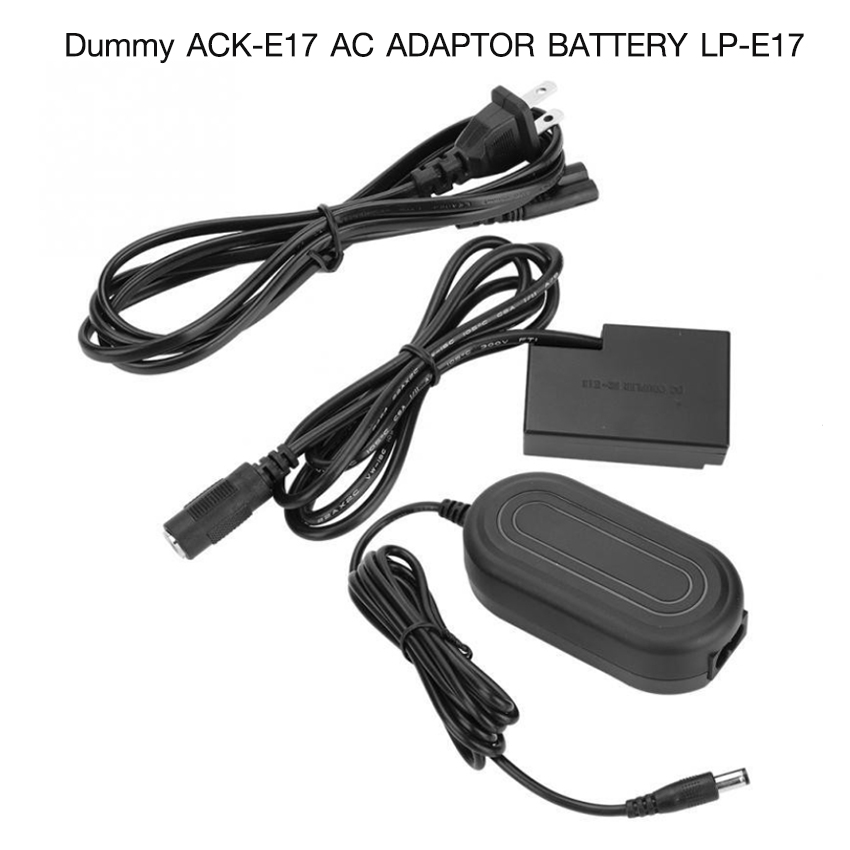 Dummy Battery ACK-E17 AC Adapter Battery LP-E17 for Canon EOS M3 M5 M6 M6II