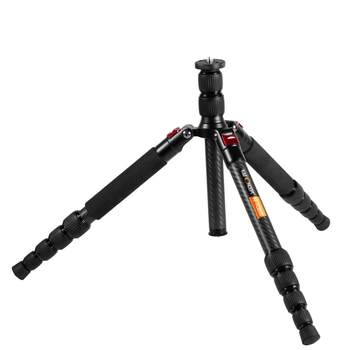 K&F Concept Tripod TM2235 Silver Aluminium ขาตั้งกล้อง