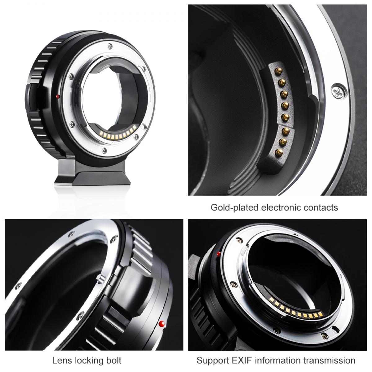 K&F LENS ADAPTER MOUNT EF - E (Canon EF-Sony E) Auto focus KF06.433