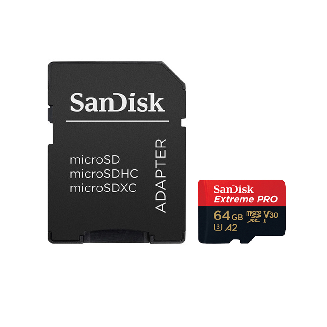 SANDISK EXTREME MICRO SDXC UHS-I 64GB CLASS10 170MB/90X WITH ADAPERT