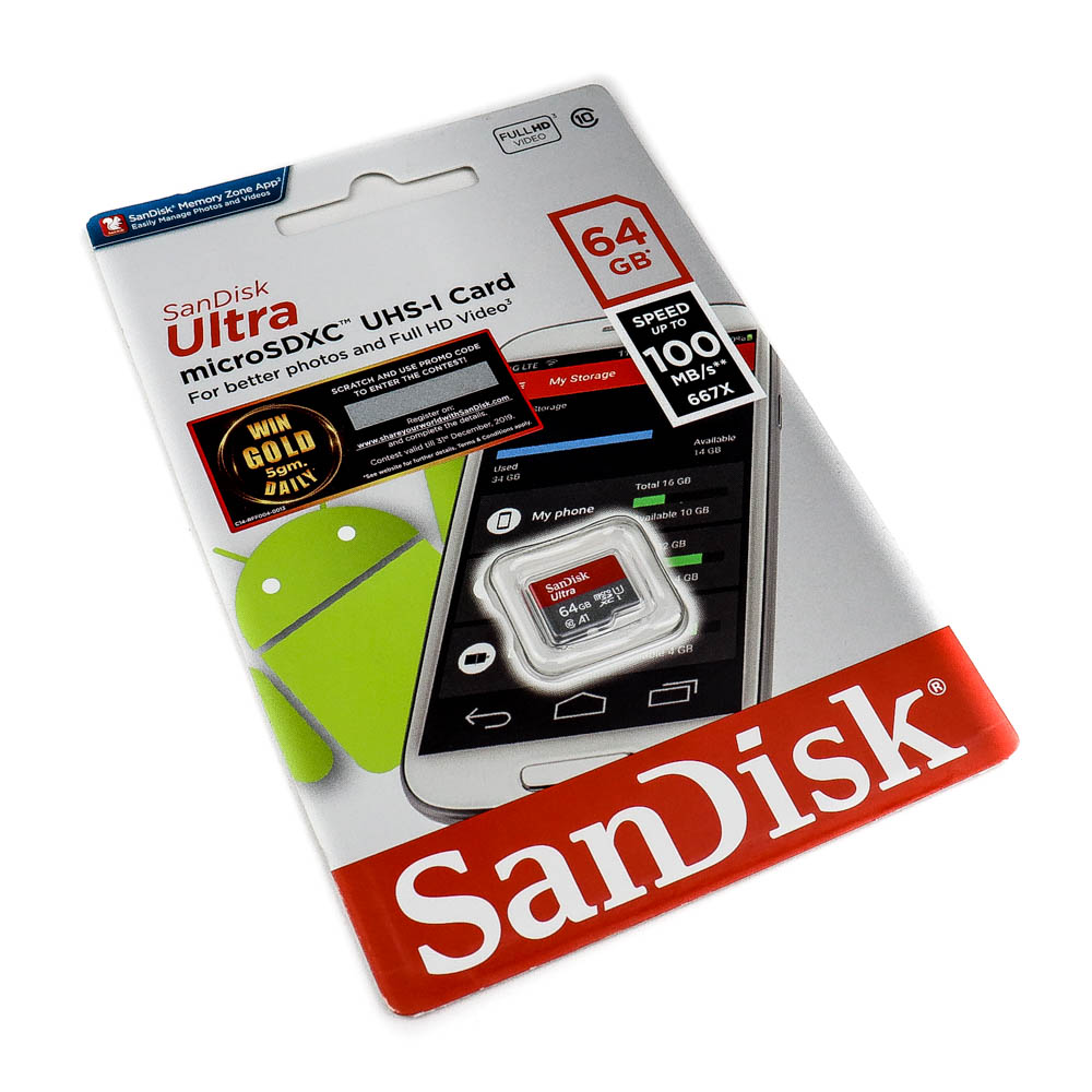 SANDISK ULTRA SDHC UHS-I 64GB CLASS 10 100MB เมมโมรี่การ์ด