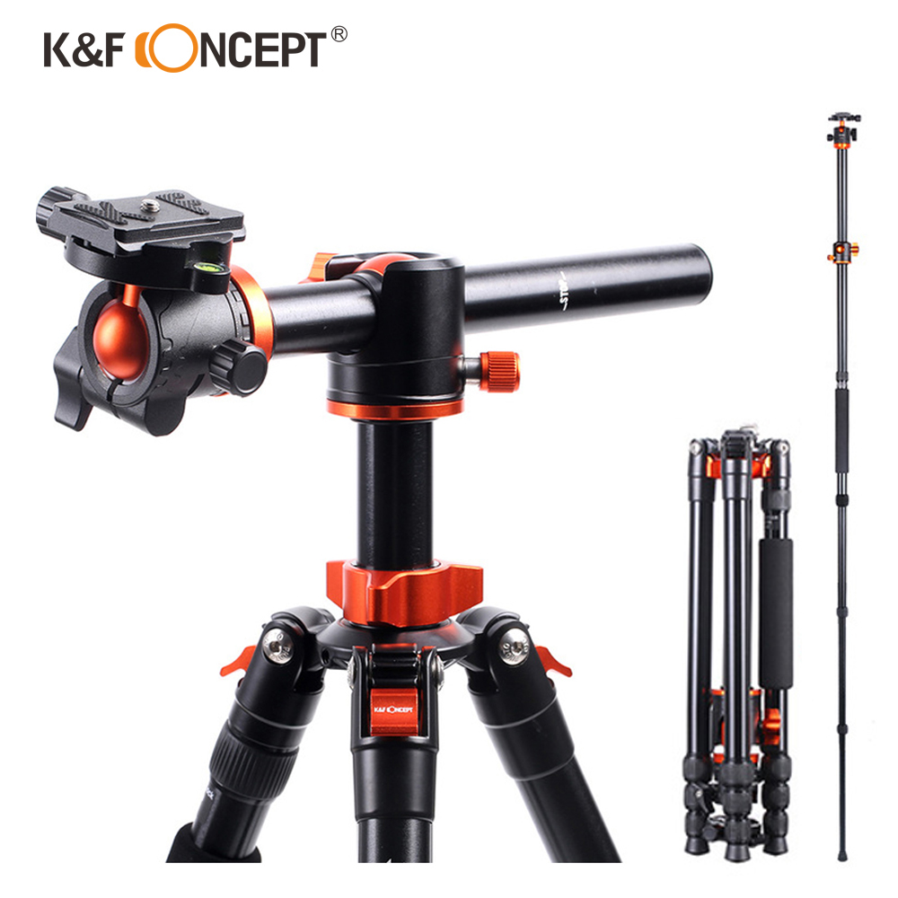 K&F Concept KF09.015 TM2534T Red Aluminium Monopod ขาตั้งกล้อง