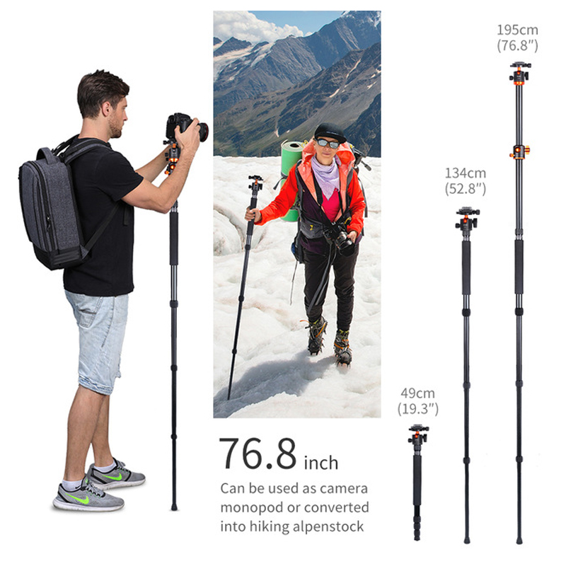 K&F Concept KF09.090 Tripod SA254T2 Magnesium Aluminum Alloy