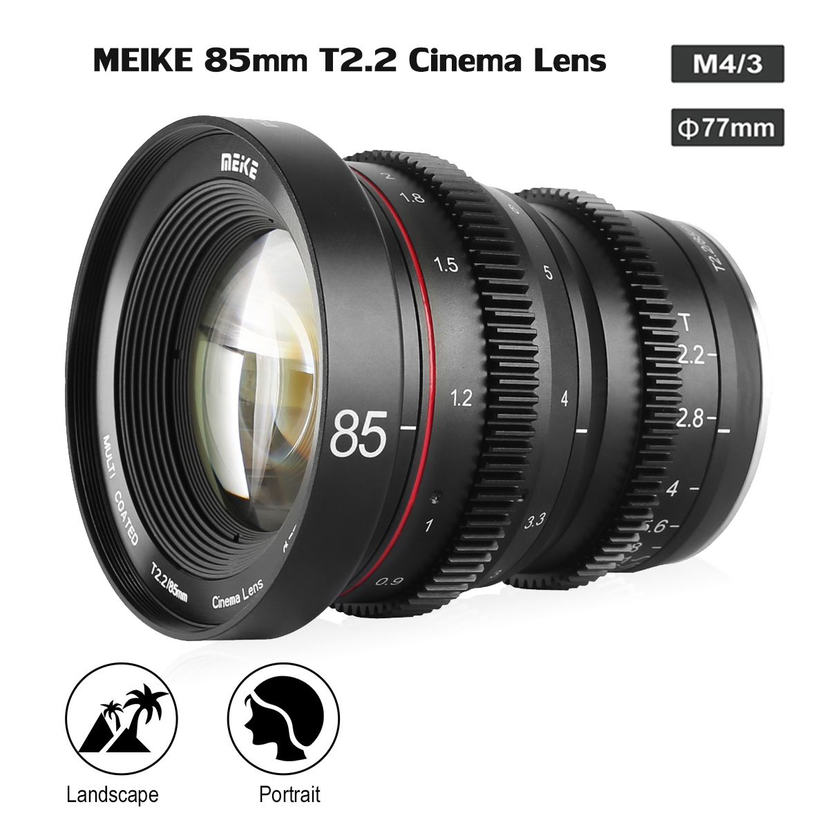 Lens MEIKE 50mm T2.2 Manual Focus Cinema Lens for Sony E Mount