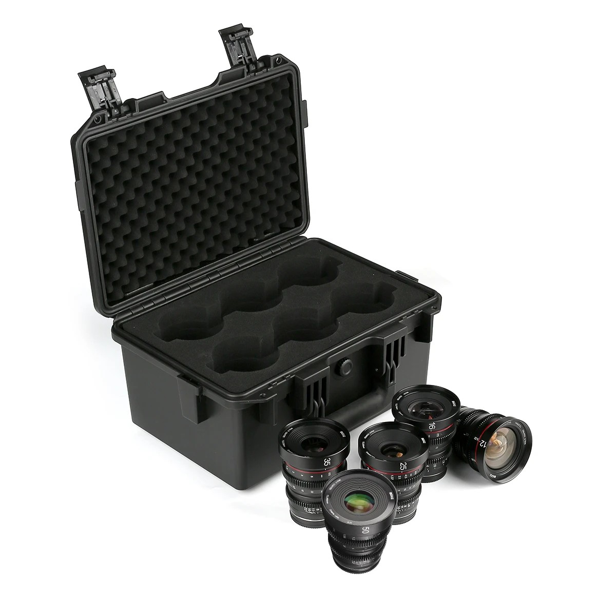 กล่องใส่เลนส์ MEIKE HARD Lens Case For T2.2 Cine Lens Kit