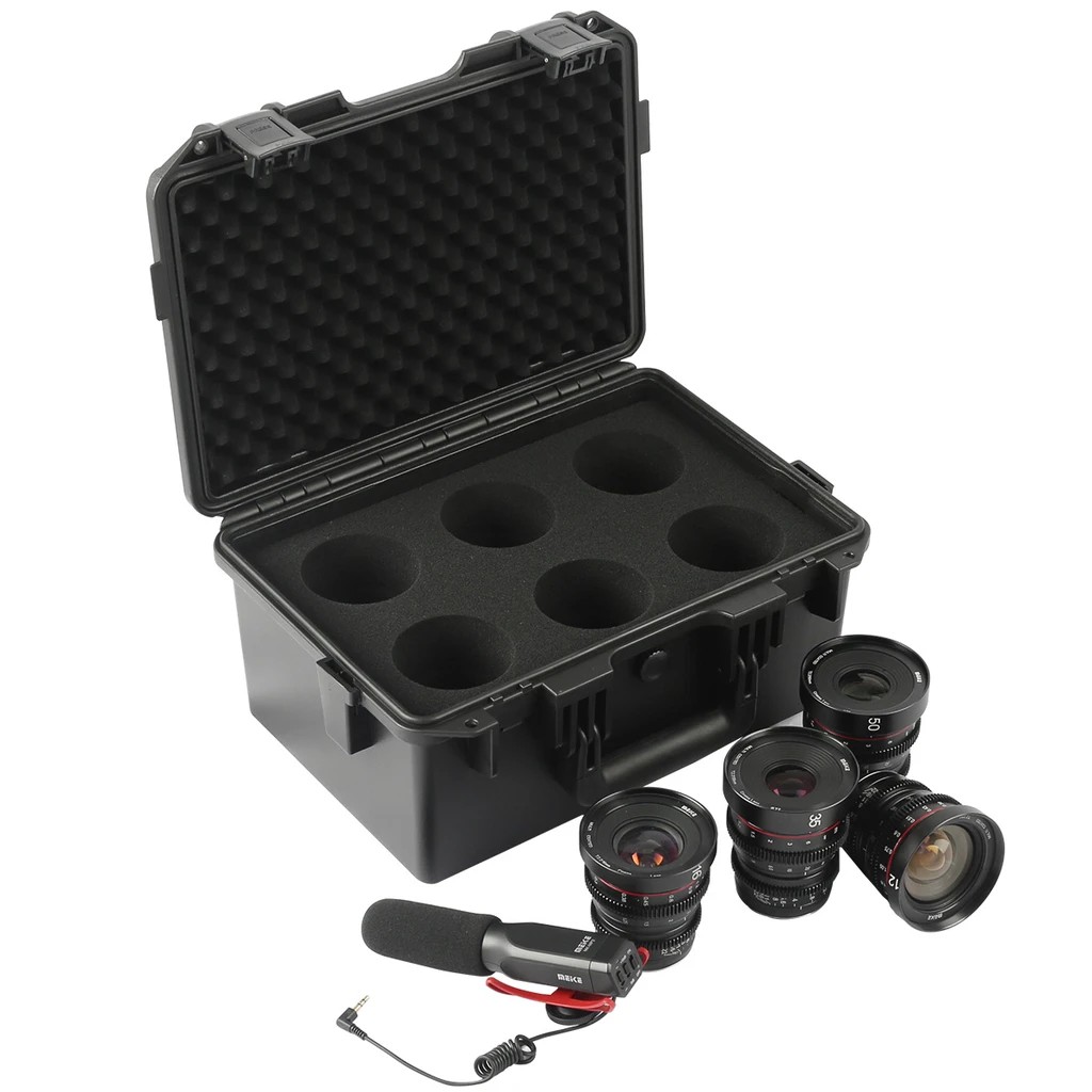 กล่องใส่เลนส์ MEIKE HARD Lens Case For T2.2 Cine Lens Kit