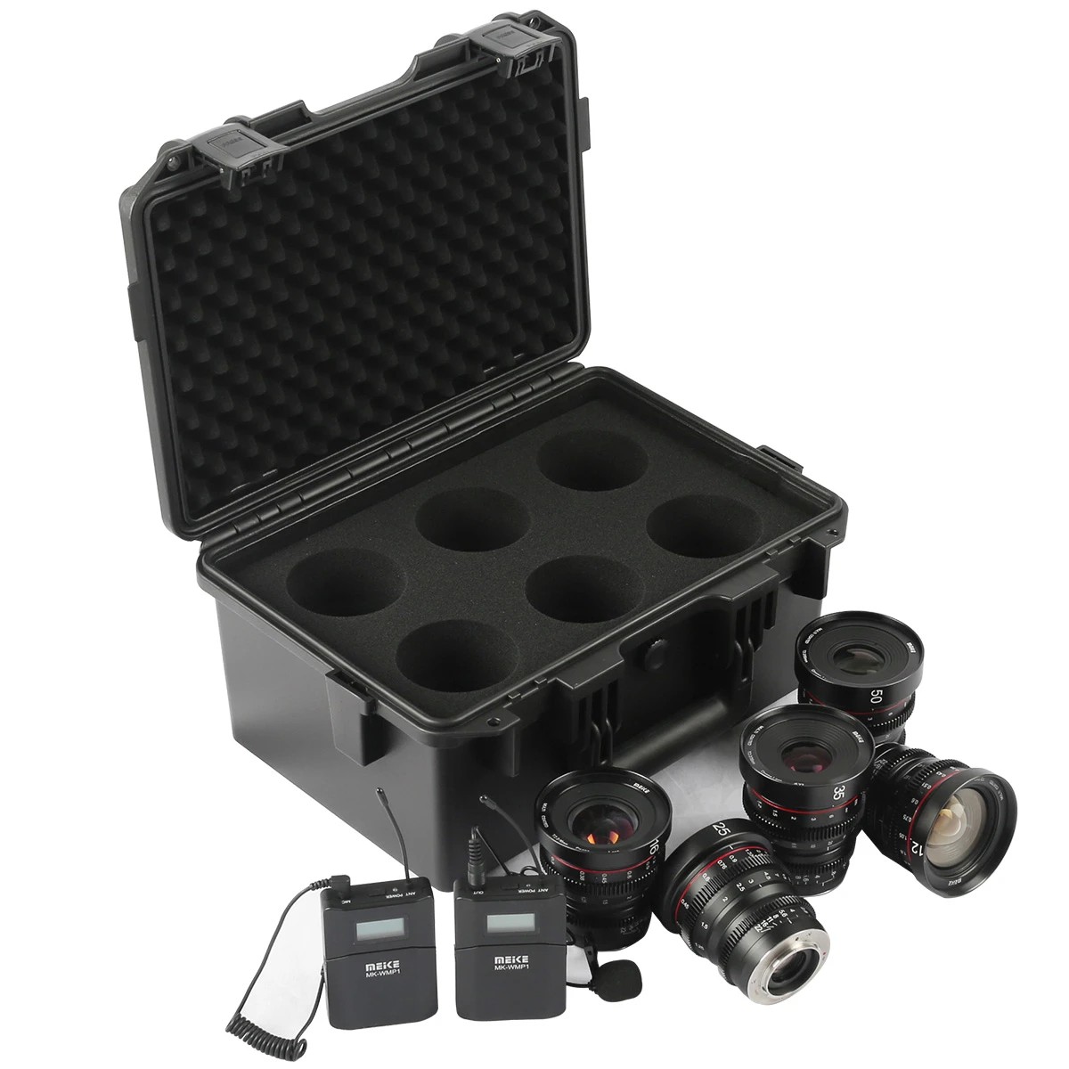 กล่องใส่เลนส์ MEIKE HARD Lens Case For T2.2 Cine Lens Kit