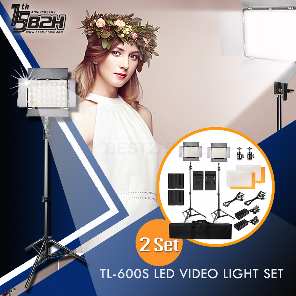 Travor TL-600S LED Video Light 2 Set 