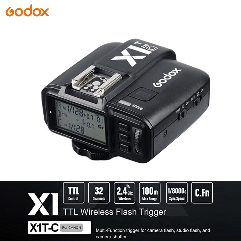 Godox X1T-C TTL Wireless 1/8000S HSS Flash Trigger for Canon (ตัวส่ง)     
