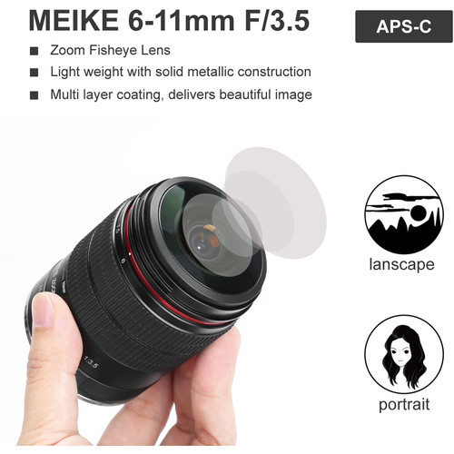 Lens MEIKE 6-11mm F3.5 Fish eye For Canon EF / EF-M