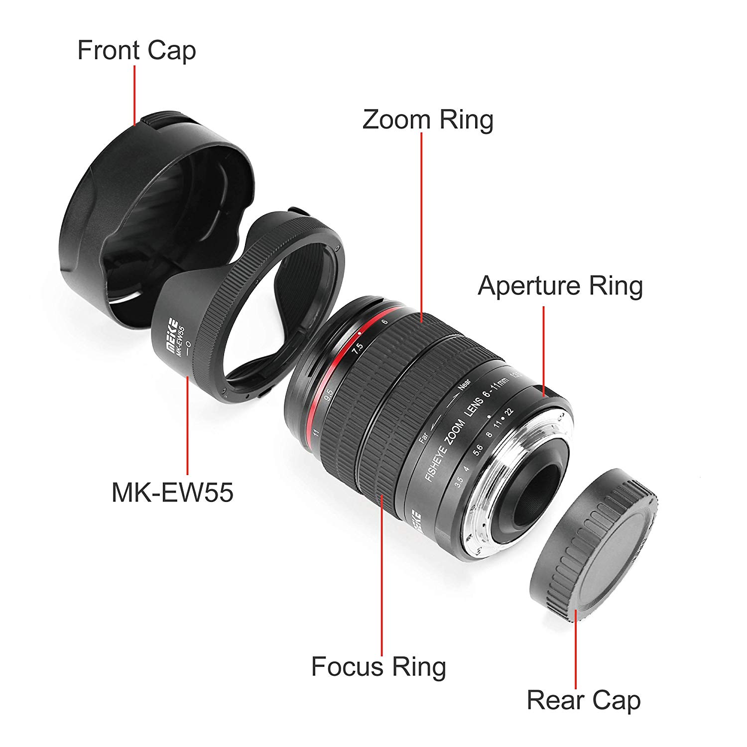 Lens MEIKE 35mm T2.2 Manual Focus Cinema Lens for M4/3