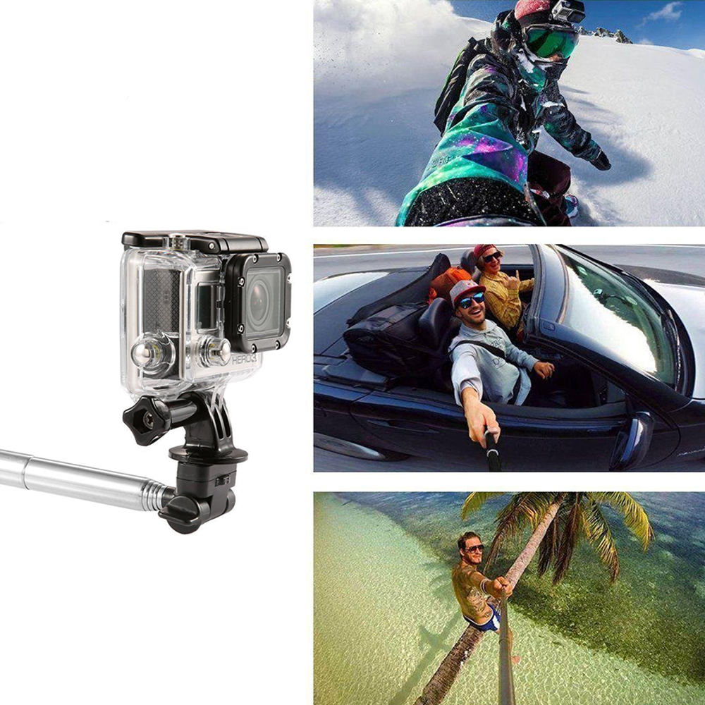 ไม้เซลฟี่ 3 in 1 For Gopro Mobile Phone Camera Selfie ไม้เซลฟี่ยึดกล้อง Gopro/Xiaomi/กล้องดิจิตอล/มือถือ