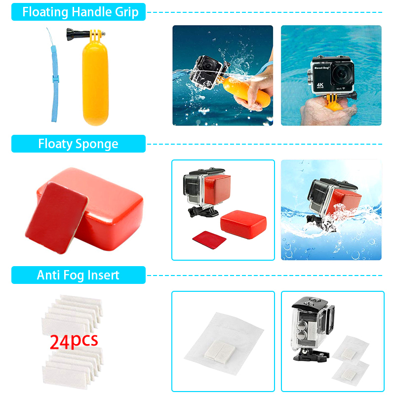 Gopro Accessories kit ชุดอุปกรณ์เสริมกล้องแอคชั่น Gopro (K42)