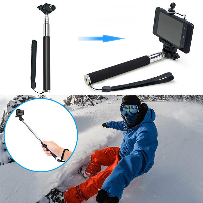 Monopole for gopro X-116 ไม้เซลฟี่แบบยืดหดได้สําหรับกล้อง Gopro (33-110cm)