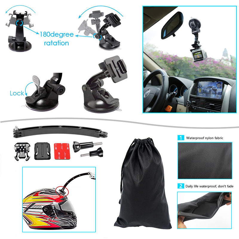 Gopro Accessories kit 50 in 1 ชุดอุปกรณ์เสริมกล้องแอคชั่น Gopro (K40)  