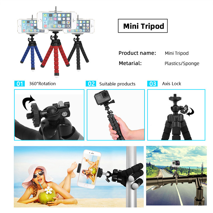 3 Way Monopod Selfie GoPro, SJCAM, แอคชั่นแคม (X119)