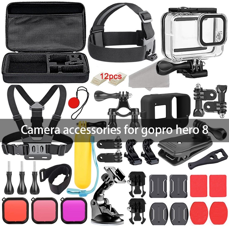 Gopro HERO8 Accessories Kit-2 อุปกรณ์เสริมสําหรับกล้อง Gopro Hero 8 (K43) Gopro HERO8 Accessories Kit-2 อุปกรณ์เสริมสําหรับกล้อง Gopro Hero 8 (K43)