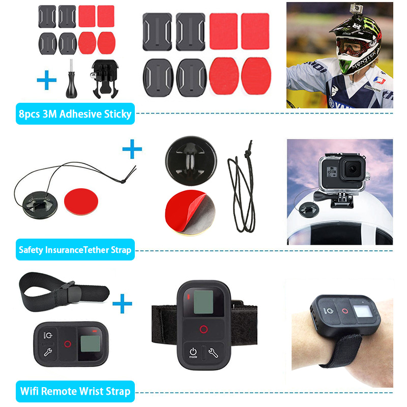 Gopro HERO8 Accessories Kit-2 อุปกรณ์เสริมสําหรับกล้อง Gopro Hero 8 (K43)