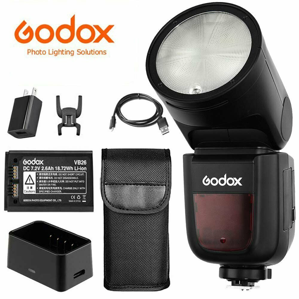 FLASH GODOX V1 TTL (Li-ion Round) Head Camera For Nikon