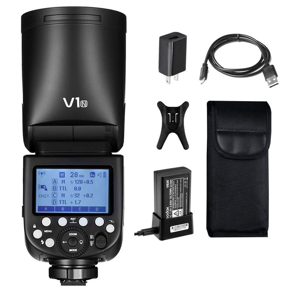 FLASH GODOX V1 TTL (Li-ion Round) Head Camera For Canon