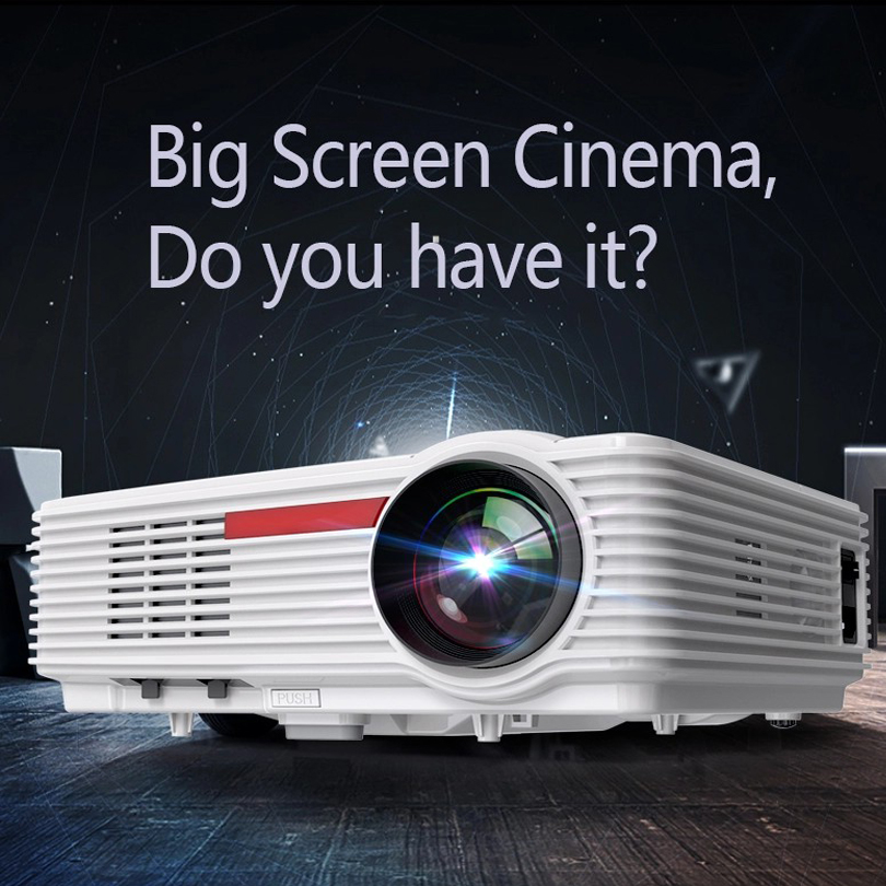 Projector CY5801 Home Cinema HDMI VGA 3000Lumens 4K HD Led Overhead+Projector โปรเจคเตอร์ 