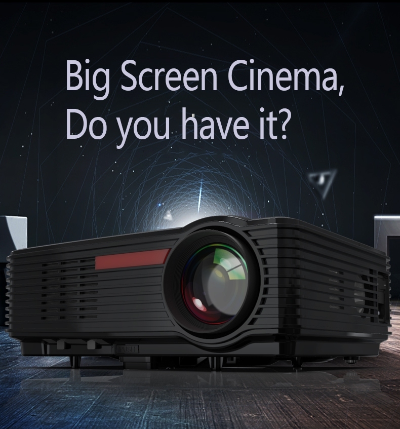 Projector CY5801 Home Cinema HDMI VGA 3000Lumens 4K HD Led Overhead+Projector โปรเจคเตอร์ 