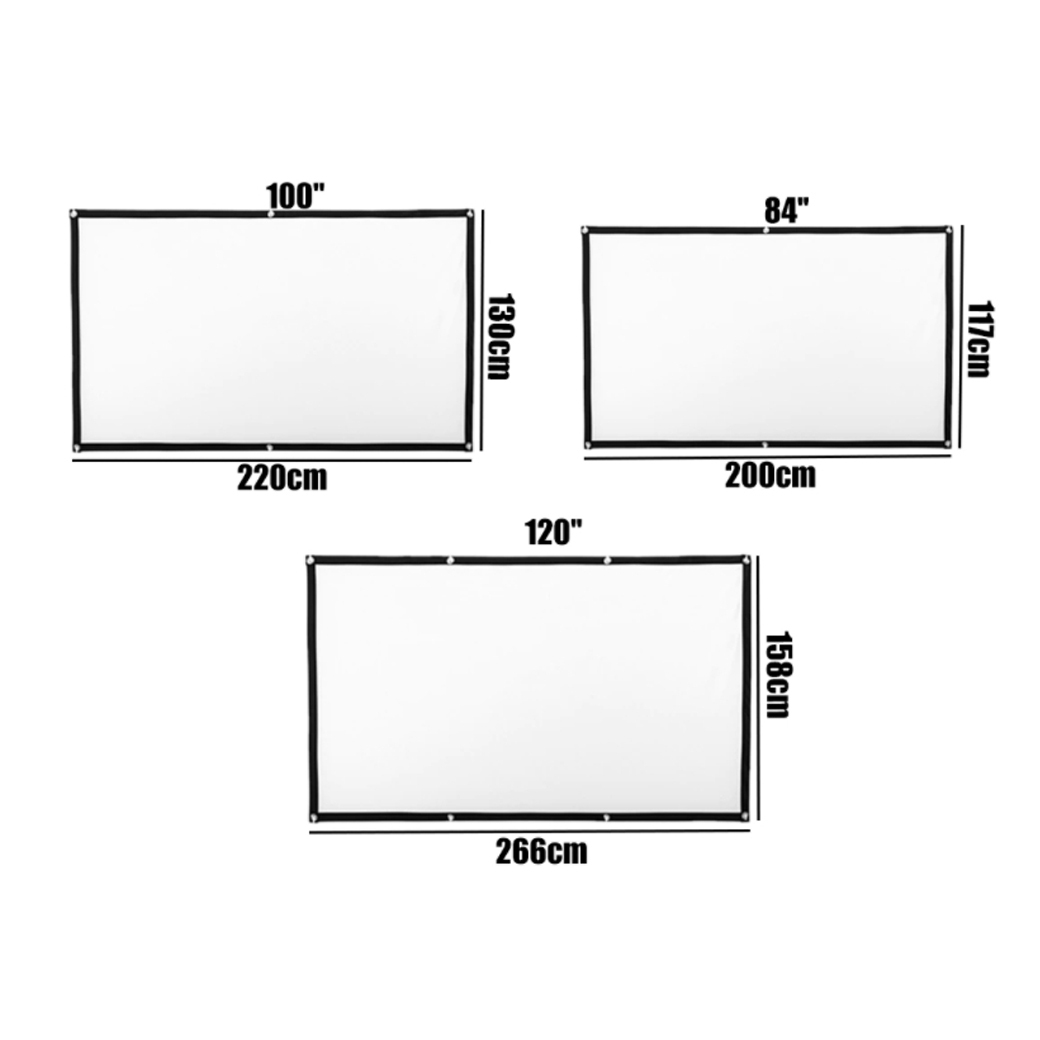 จอโปรเจคเตอร์ Projector screen CY-SS Matt White ขนาด 84 นิ้ว แบบไวนิลแขวนติดผนัง