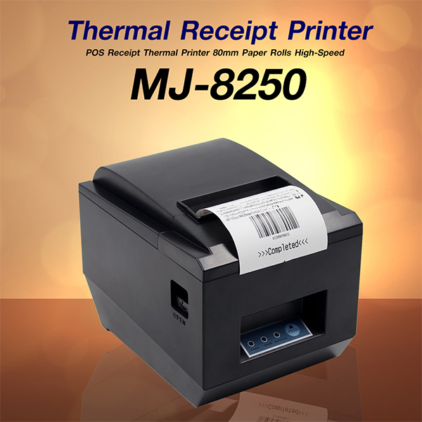 Symcode Thermal Receipt Printer MJ-8250 USB Pos 80 มม.ไม่ใช้หมึก เครื่องพิมพ์ใบเสร็จ 