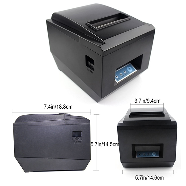 Symcode Thermal Receipt Printer MJ-8250 USB Pos 80 มม.ไม่ใช้หมึก เครื่องพิมพ์ใบเสร็จ 