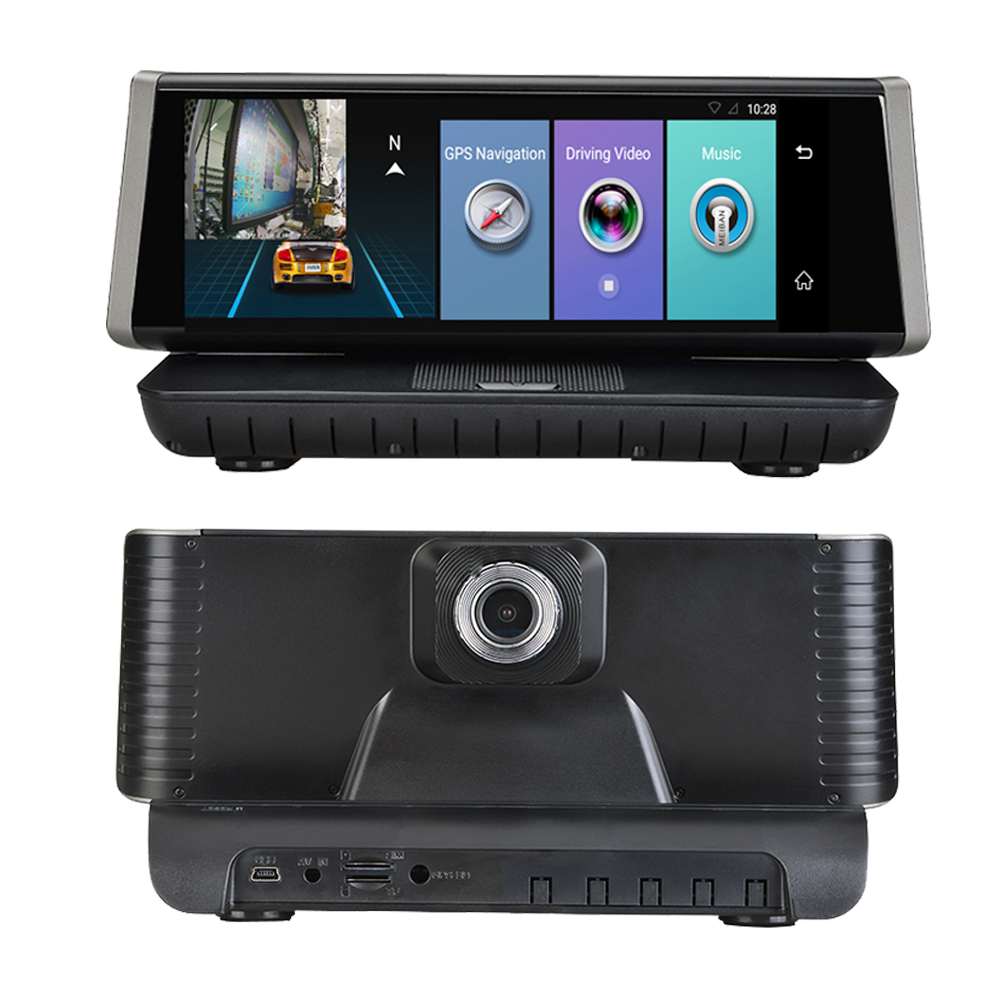 กล้องติดรถยนต์ Vehicle Upgrade E02 Car DVR GPS Dash Camera Full HD 8 Inch WiFi