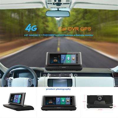 กล้องติดรถยนต์ Vehicle Upgrade E02 Car DVR GPS Dash Camera Full HD 8 Inch WiFi