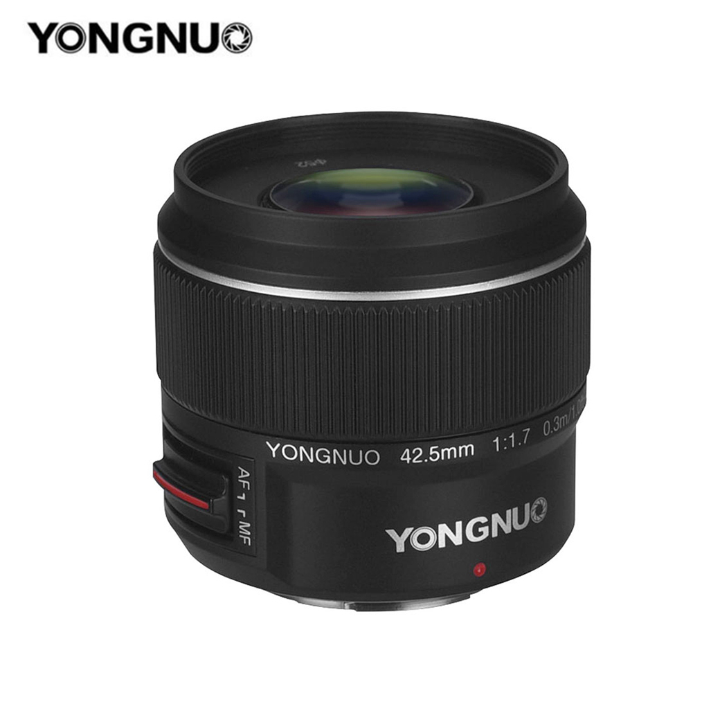 LENS YONGNUO 42.5MM./F1.7M II 0.3M/1.0FT FOR M4/3