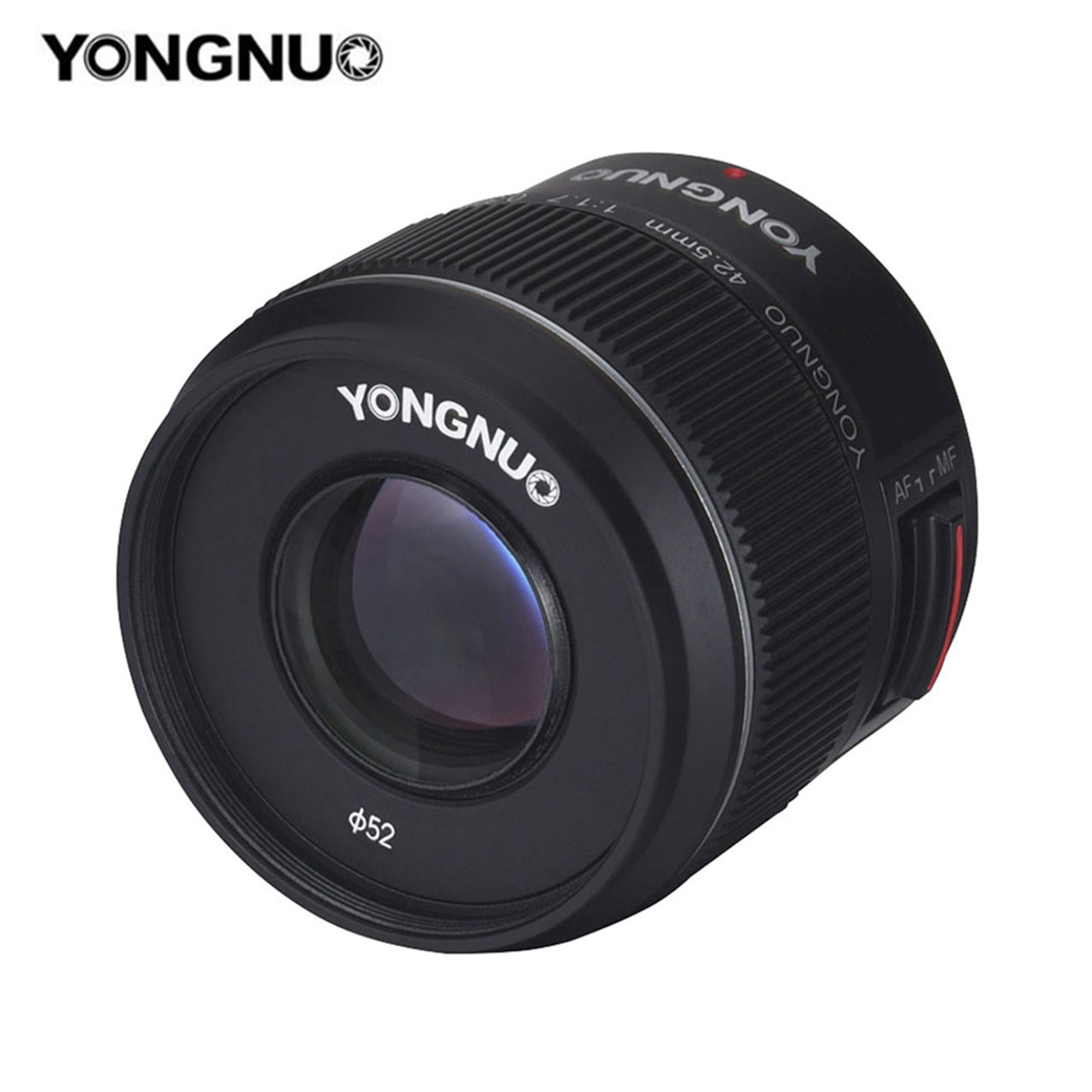 LENS YONGNUO 42.5MM./F1.7M II 0.3M/1.0FT FOR M4/3