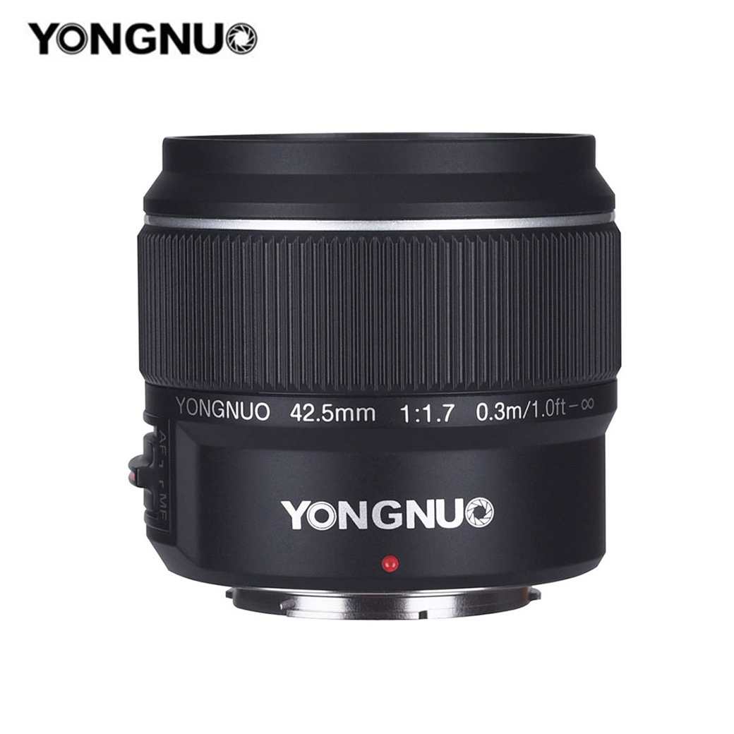 LENS YONGNUO 42.5MM./F1.7M II 0.3M/1.0FT FOR M4/3
