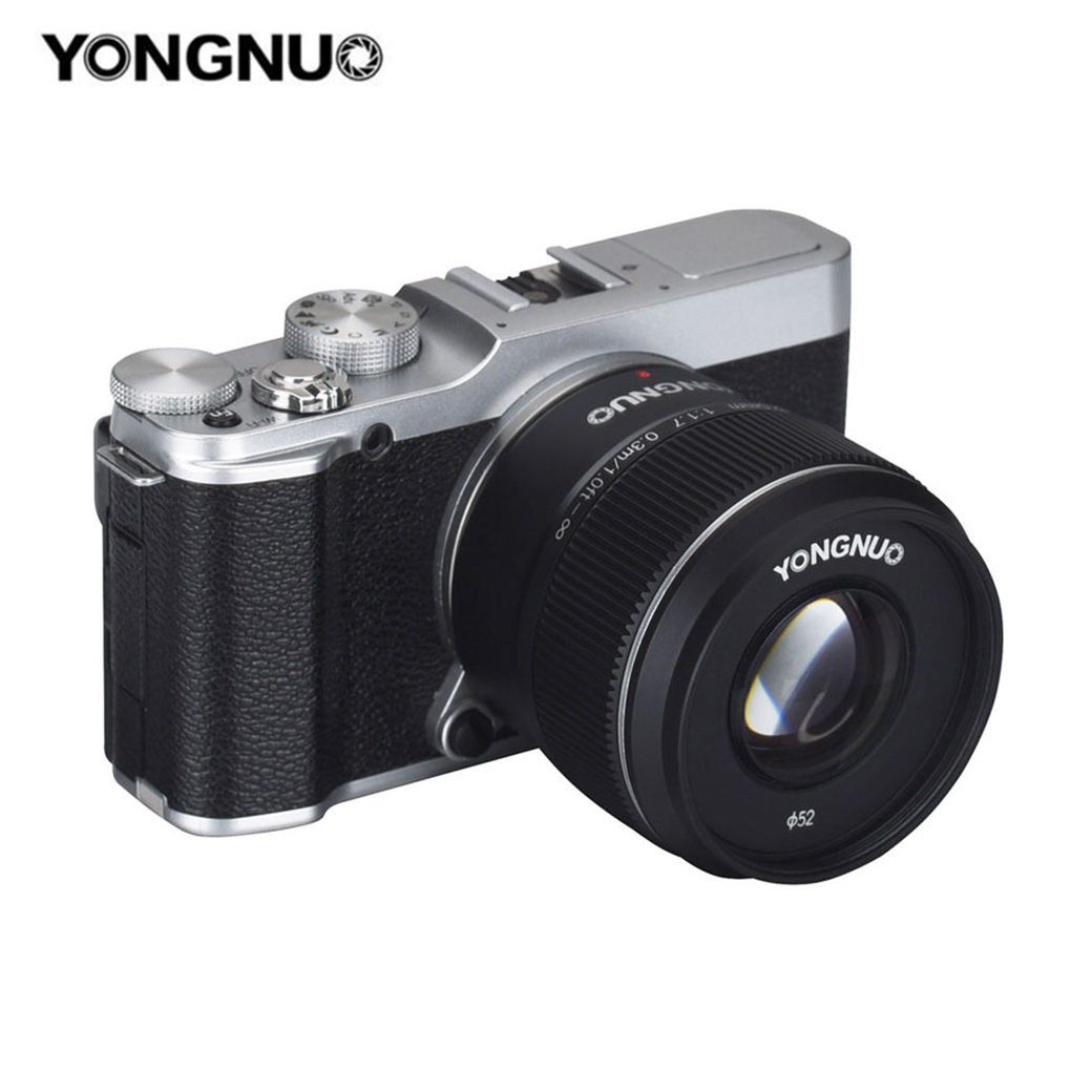 LENS YONGNUO 42.5MM./F1.7M II 0.3M/1.0FT FOR M4/3