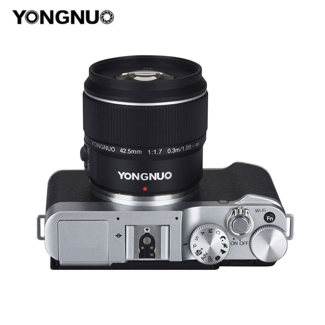 LENS YONGNUO 42.5MM./F1.7M II 0.3M/1.0FT FOR M4/3