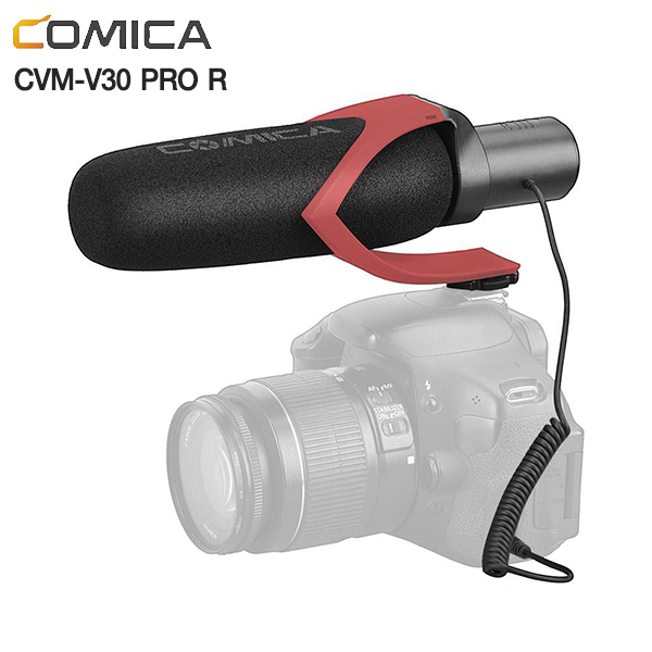 ไมโครโฟน COMICA SHOTGUN VIDEO MICROPHONE CVM-V30 PRO RED ไมโครโฟนวิดีโอสําหรับ
