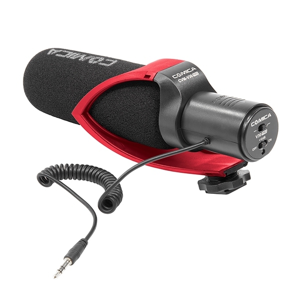 ไมโครโฟน COMICA SHOTGUN VIDEO MICROPHONE CVM-V30 PRO RED ไมโครโฟนวิดีโอสําหรับ