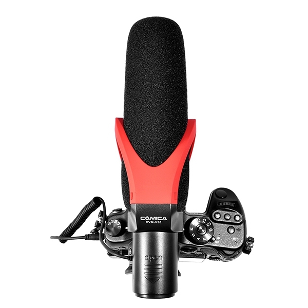 ไมโครโฟน COMICA SHOTGUN VIDEO MICROPHONE CVM-V30 PRO RED ไมโครโฟนวิดีโอสําหรับ