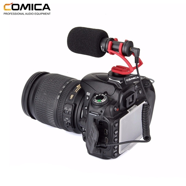 ไมโครโฟน COMICA CVM-VM10II RED Micro Compact Directional Condenser Shotgun Video Microphone