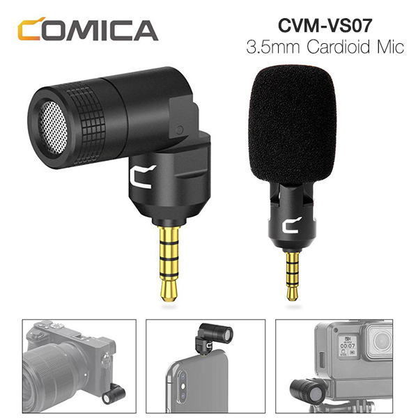 COMICA CVM-VS07C Mini Flexible Plug-in Cardioid Microphone ไมโครโฟนเล็ก 3.5 มม. Omnidirectional Mic COMICA CVM-VS07C Mini Flexible Plug-in Cardioid Microphone ไมโครโฟนเล็ก 3.5 มม. Omnidirectional Mic