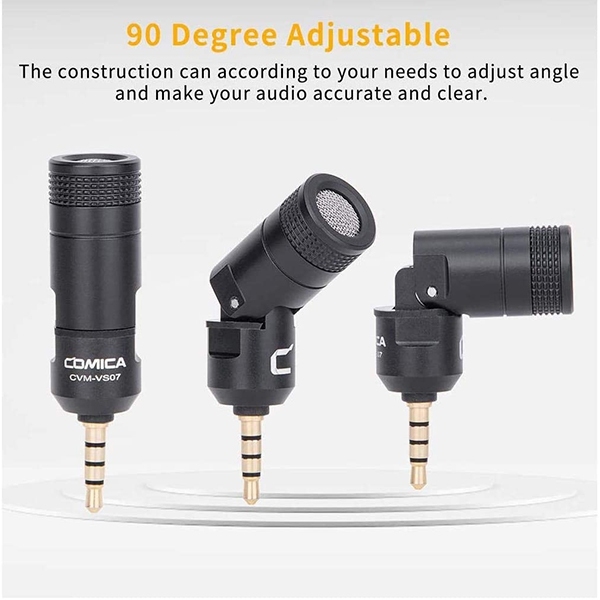 COMICA CVM-VS07C Mini Flexible Plug-in Cardioid Microphone ไมโครโฟนเล็ก 3.5 มม. Omnidirectional Mic