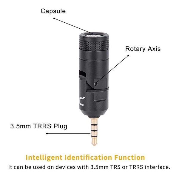 COMICA CVM-VS07C Mini Flexible Plug-in Cardioid Microphone ไมโครโฟนเล็ก 3.5 มม. Omnidirectional Mic