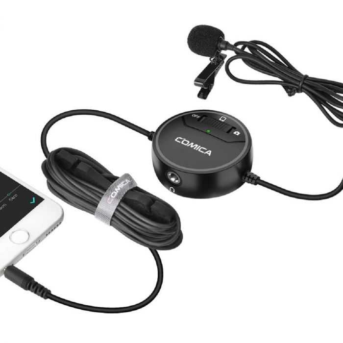 ไมโครโฟน COMICA SIG.LAV V03 Omni-Directional Video Lavalier Microphone for Camera & Smartphone