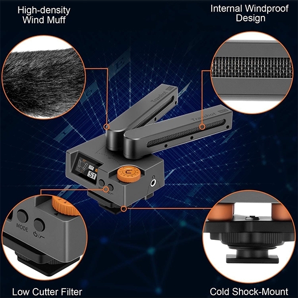 COMICA SHOTGUN TRAXSHOT SUPER CARDIOID MICROPHONE TRANSDORMABLE ALL-IN-ONE